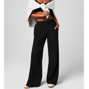 Fabletics Women's Black Wide-Leg XL Tall Pants
